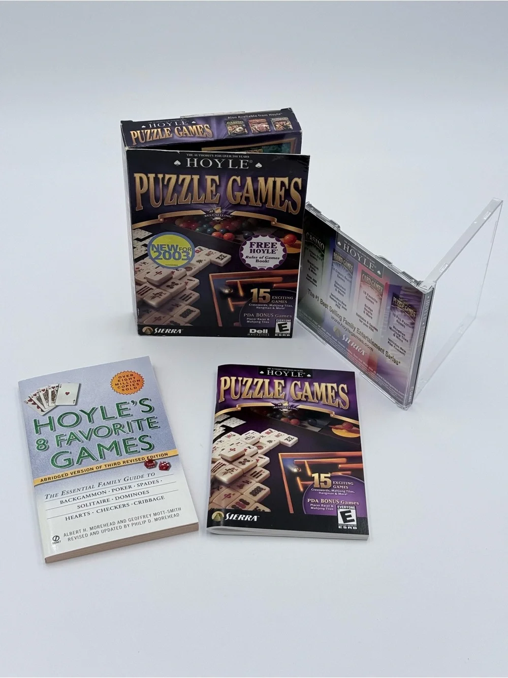 Hoyle Puzzle, Card & Board Games - Boxes, Cases, Manuals -No Games (PC MAC 2004)